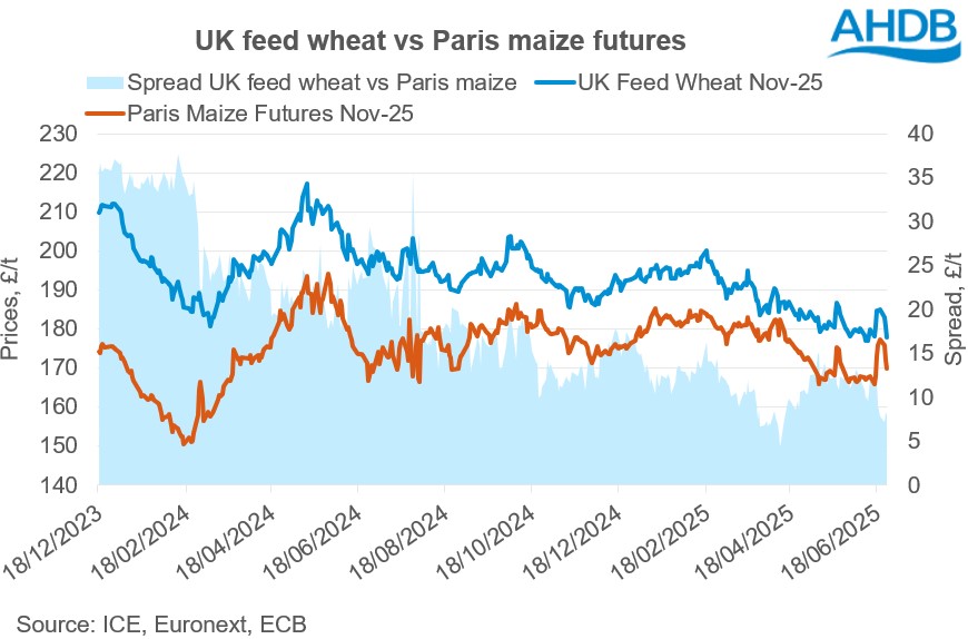 Chart 2 UK feed wheat vs Paris maize 26 06 2025_1